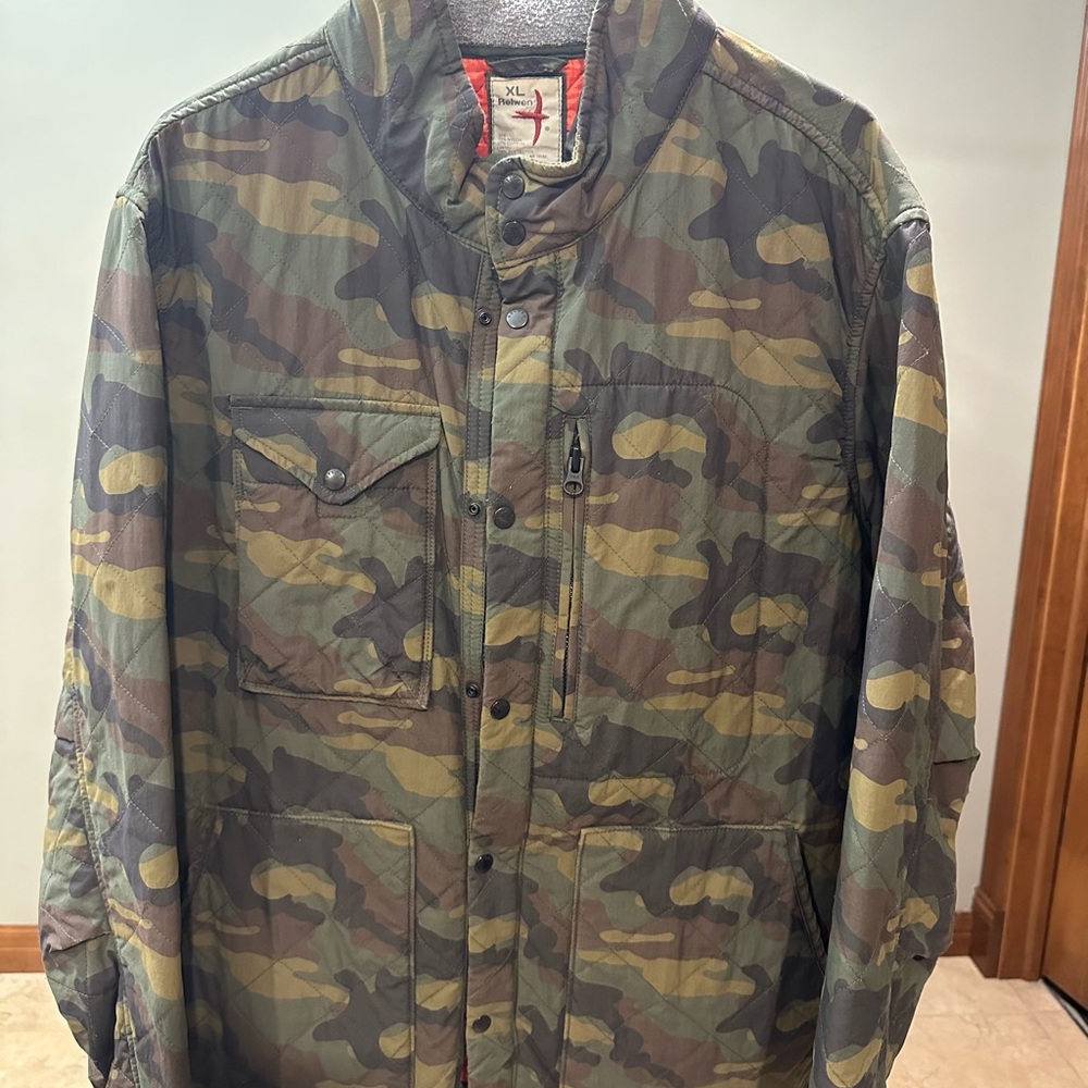 Relwen Men’s Camouflage Tanker Jacket